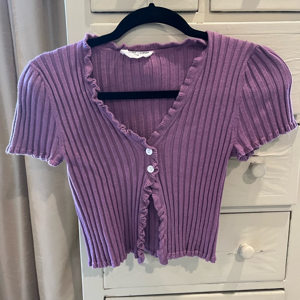 Purple crop top